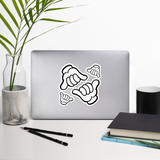 A set of Aloha Tribe Hawaii logo stickers in multiple sizes with urban street themed graphics.