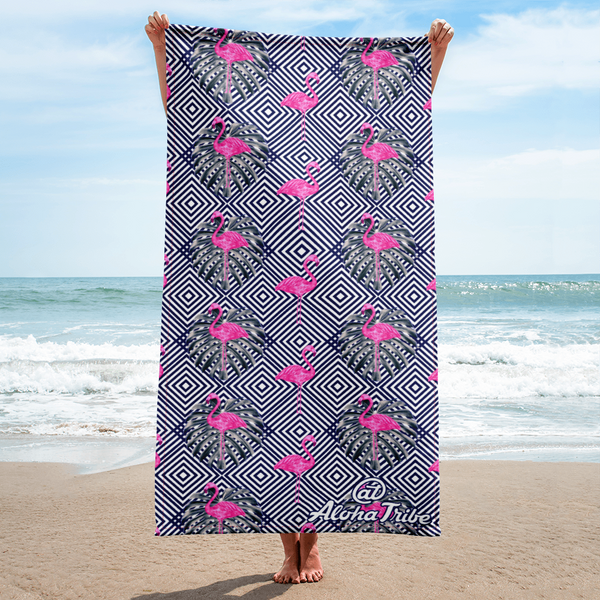 Flamingo beach towel sale