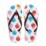 A pair of Alter Ego Hawaii flip flops which are also called slippers with a cool Hawaii themed graphic print.