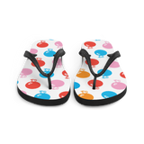 A pair of Alter Ego Hawaii flip flops which are also called slippers with a cool Hawaii themed graphic print.
