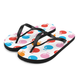 A pair of Alter Ego Hawaii flip flops which are also called slippers with a cool Hawaii themed graphic print.