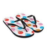 A pair of Alter Ego Hawaii flip flops which are also called slippers with a cool Hawaii themed graphic print.