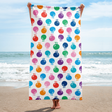 Alter Ego Hawaii large beach towel with a colorful Aloha themed graphic print.