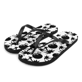 A pair of Alter Ego Hawaii flip flops which are also called slippers with a cool Hawaii themed graphic print.