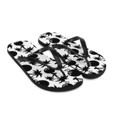 A pair of Alter Ego Hawaii flip flops which are also called slippers with a cool Hawaii themed graphic print.