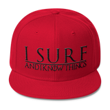 I Surf and I know Things #GOT Wool Blend Snapback