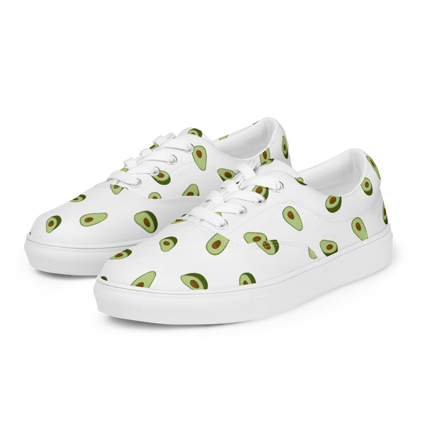 Aloha Tribe Avacado Mens White Canvas Shoes