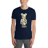 Young male wearing a Rhythm Arts Hawaii T-shirt that has a urban street themed graphic logo on the front.