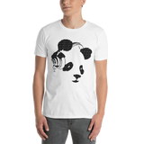 Young male wearing a Rhythm Arts Hawaii T-shirt that has a urban street themed graphic logo on the front.