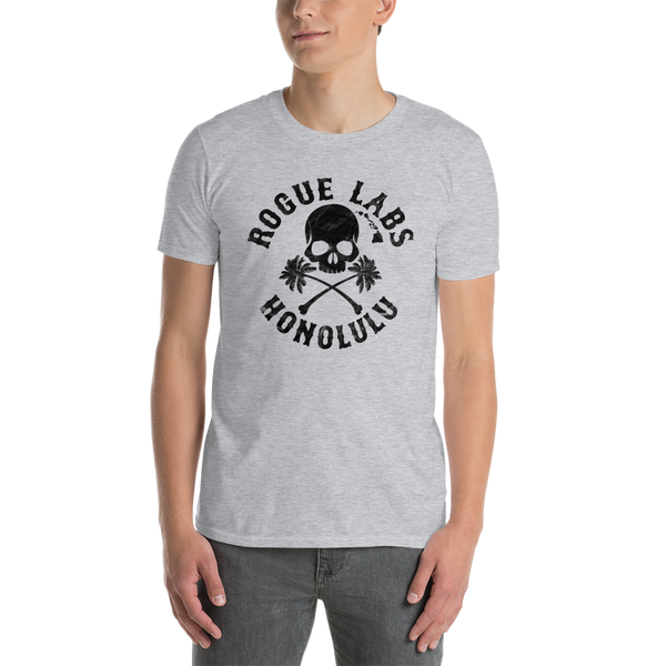 Rogue Labs Skull Palm Logo Mens T-Shirt