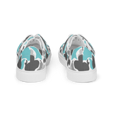 Rhythm Arts Teal Camo Womens Canvas Shoes