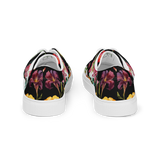 Aloha Tribe Skulls Womens Black Canvas Shoes