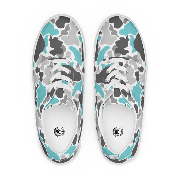 Rhythm Arts Teal Camo Womens Canvas Shoes