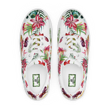 Aloha Tribe Skulls Womens White Canvas Shoes