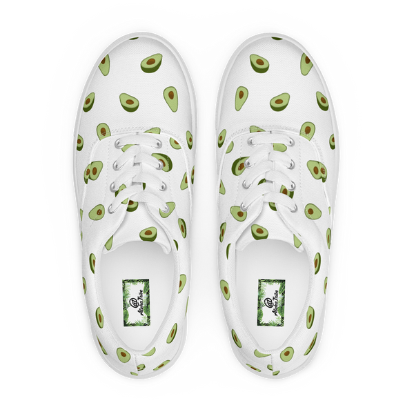 Aloha Tribe Avacado Womens White Canvas Shoes