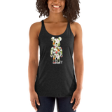 Rhythm Arts Bear Brick Pineapple Women's Racerback Tank