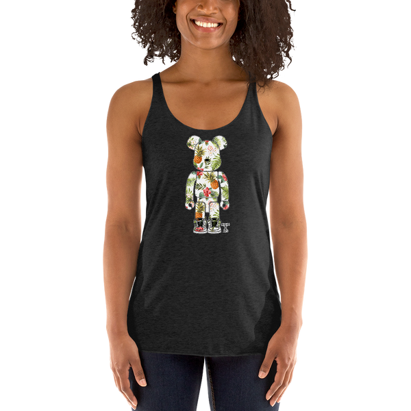 Rhythm Arts Bear Brick Pineapple Women's Racerback Tank