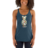 Rhythm Arts Bear Brick Pineapple Women's Racerback Tank