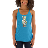 Rhythm Arts Bear Brick Pineapple Women's Racerback Tank