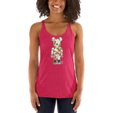 Rhythm Arts Bear Brick Pineapple Women's Racerback Tank