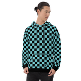 Rogue Labs Monogram Squared Teal Unisex Hoodie