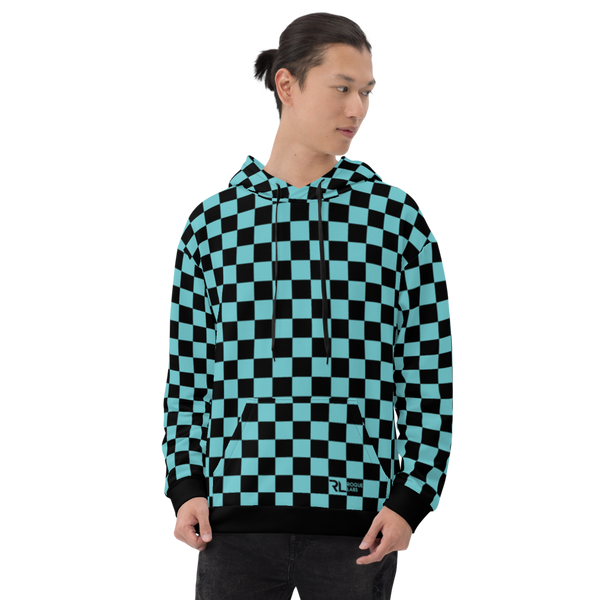 Rogue Labs Monogram Squared Teal Unisex Hoodie