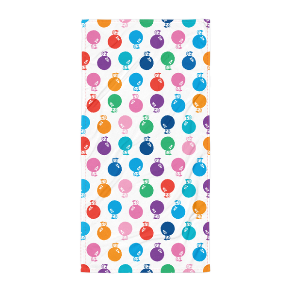 Alter Ego Hawaii large beach towel with a colorful Aloha themed graphic print.