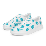 Aloha Tribe Mens Palmtree White Canvas Shoes