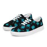 Aloha Tribe Mens Palmtree Black Canvas Shoes