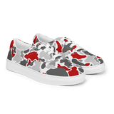 Rhythm Arts Camo-Red Men’s lace-up canvas shoes